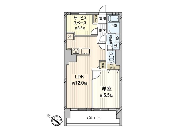 日商岩井上高田マンション 間取図(平面図) 間取図(平面図)