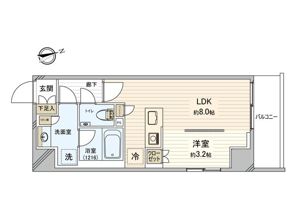 パレステージ中野 間取図(平面図)