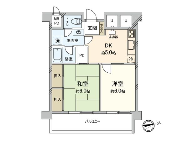 パシフィック中野 間取図(平面図) 間取図(平面図)