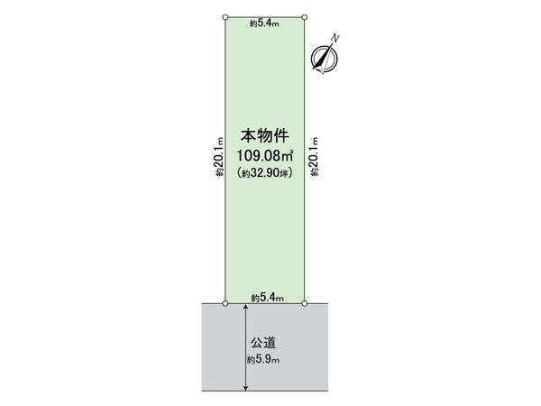 世田谷区上祖師谷1丁目 土地 区画図