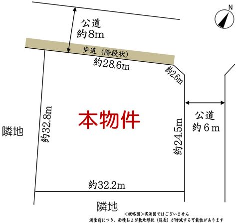 世田谷区岡本3丁目 土地 区画図 区画図