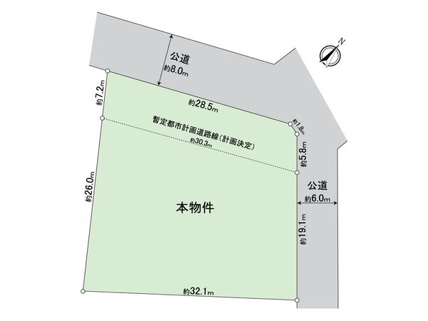 世田谷区岡本3丁目 土地 区画図 世田谷区岡本3丁目 土地 区画図