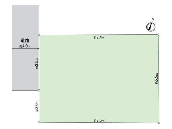 世田谷区上祖師谷3丁目 土地 区画図 世田谷区上祖師谷3丁目 土地 区画図