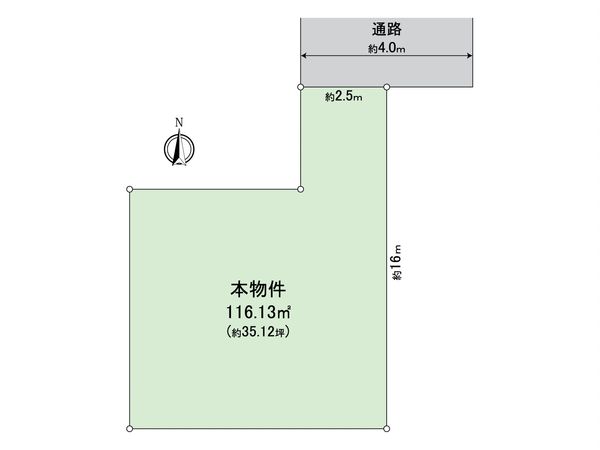 世田谷区粕谷3丁目 土地 区画図 世田谷区粕谷3丁目 土地 区画図