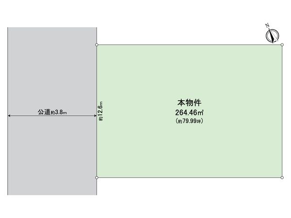 杉並区久我山2丁目 土地 区画図 区画図