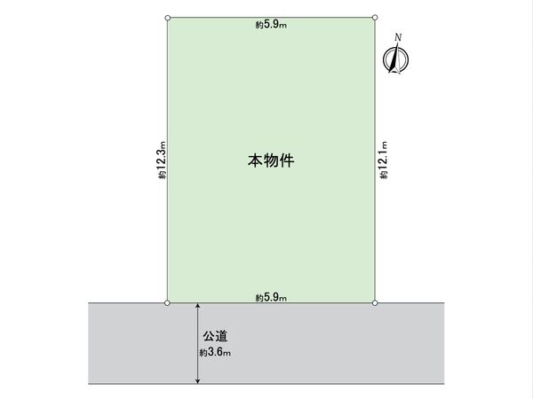 世田谷区八幡山3丁目 土地 区画図 世田谷区八幡山3丁目 土地 区画図