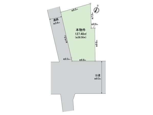 世田谷区南烏山3丁目土地 区画図 世田谷区南烏山3丁目土地 区画図