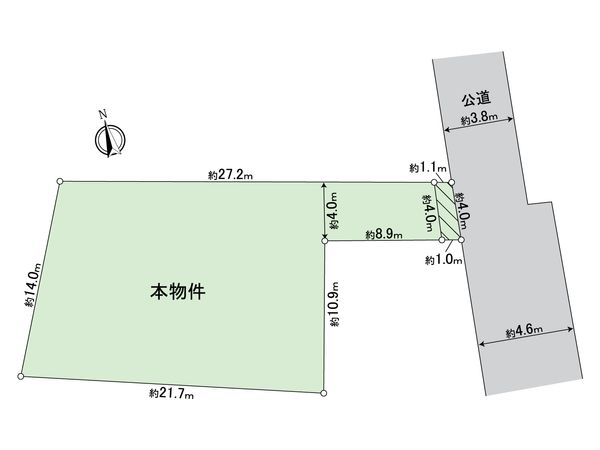 世田谷区上北沢5丁目 土地 区画図 世田谷区上北沢5丁目 土地 区画図