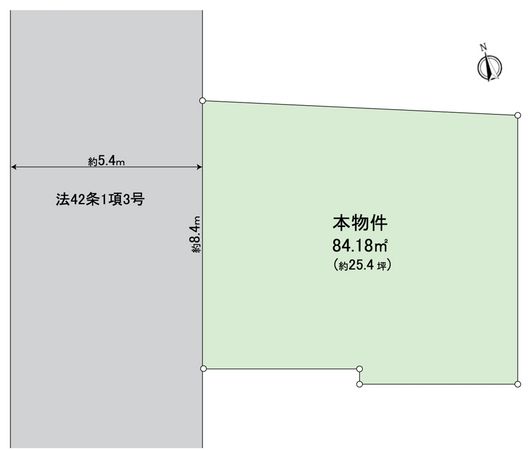 国立市矢川3丁目 土地 区画図 国立市矢川3丁目 土地 区画図
