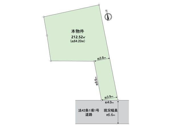 世田谷区八幡山1丁目 土地 区画図 世田谷区八幡山1丁目 土地 区画図