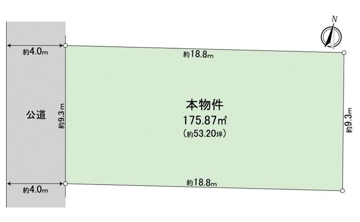 世田谷区給田4丁目 土地 区画図 世田谷区給田4丁目 土地 区画図