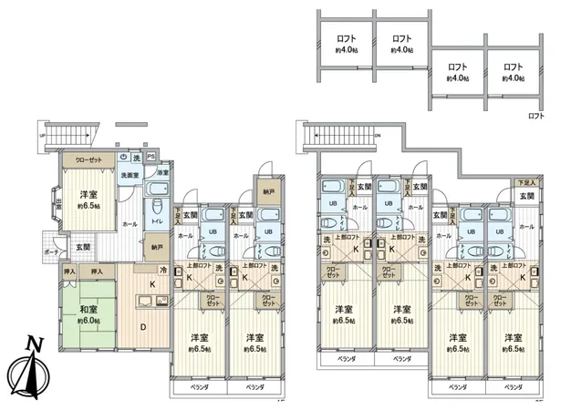 ロフト付き住戸もご用意しております。寝室にも収納にもお使いいただけます。