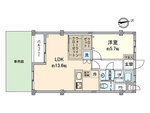 上北沢コーポラス 間取図(平面図)