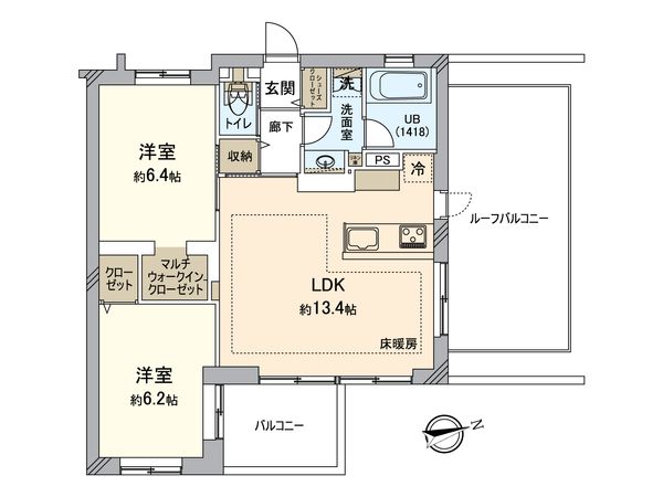 レ・ジェイド上北沢 間取図(平面図) レ・ジェイド上北沢 間取図(平面図)