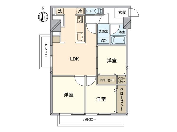 上北沢ハイネスコーポ 間取図(平面図)