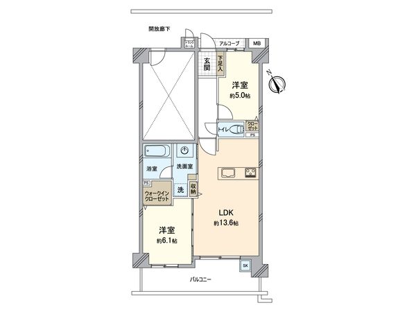 セルテシティオ世田谷烏山 間取図(平面図) セルテシティオ世田谷烏山 間取図(平面図)