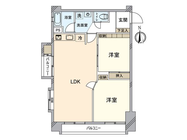 上北沢ハイネスコーポ 間取図(平面図) 間取図(平面図)