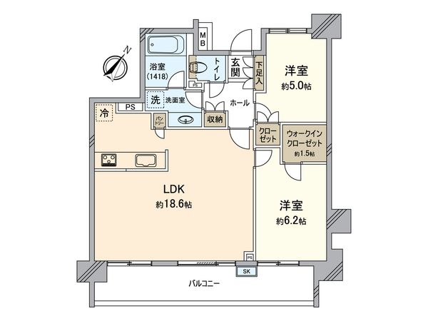 パークホームズ千歳烏山ガーデンズコート EAST棟 間取図(平面図)