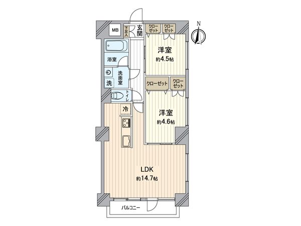 いづみハイツ芦花公園 間取図(平面図) 間取図(平面図)