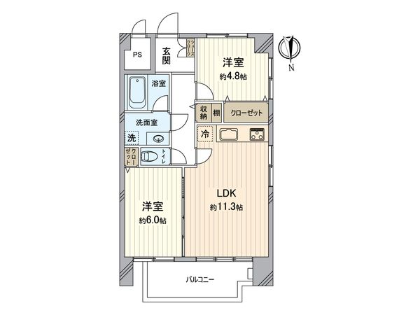 シャンピア北沢 間取図(平面図) 間取図(平面図)