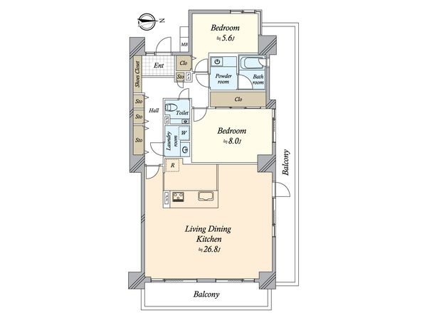 芦花公園プレスティージュ 間取図(平面図) 間取図(平面図)