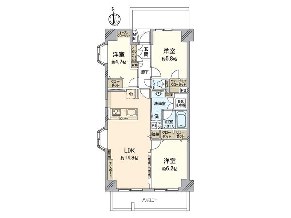 八幡山ビューグリーン 間取図(平面図)