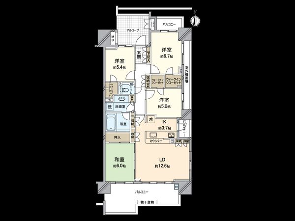 東京テラス 間取図(平面図) 東京テラス 間取図(平面図)