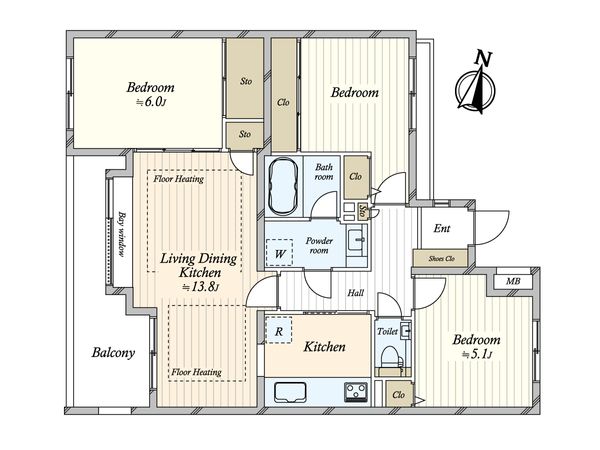 上北沢シティハウス 間取図(平面図)
