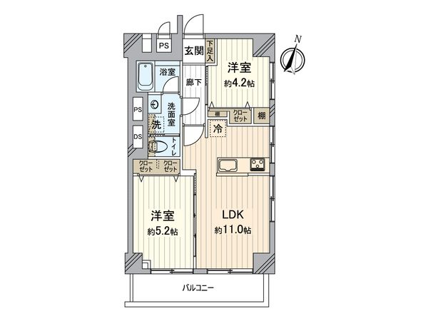 烏山コーポビアネーズ 間取図(平面図) 烏山コーポビアネーズ 間取図(平面図)