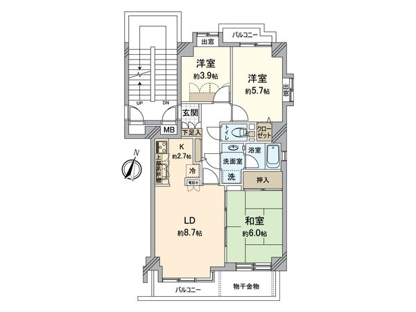 南烏山パーク・ホームズ 間取図(平面図) 間取図(平面図)