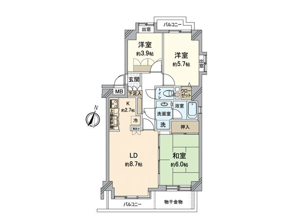 南烏山パーク・ホームズ 間取図(平面図) 南烏山パーク・ホームズ 間取図(平面図)