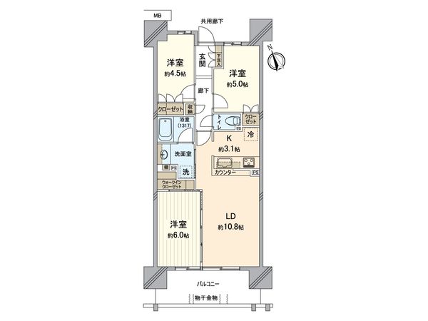 シティテラス多摩川 C棟 間取図(平面図) シティテラス多摩川 C棟 間取図(平面図)