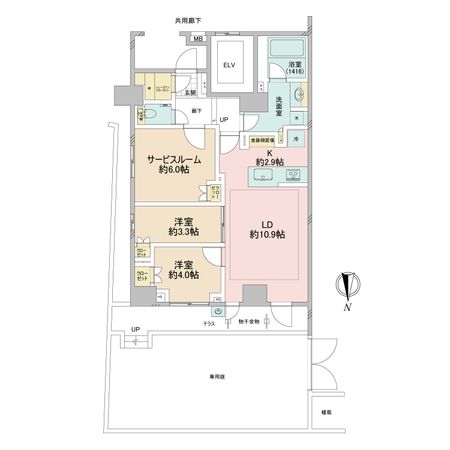 オープンレジデンシア八幡山ステーションサイド 間取図(平面図) オープンレジデンシア八幡山ステーションサイド 間取図(平面図)