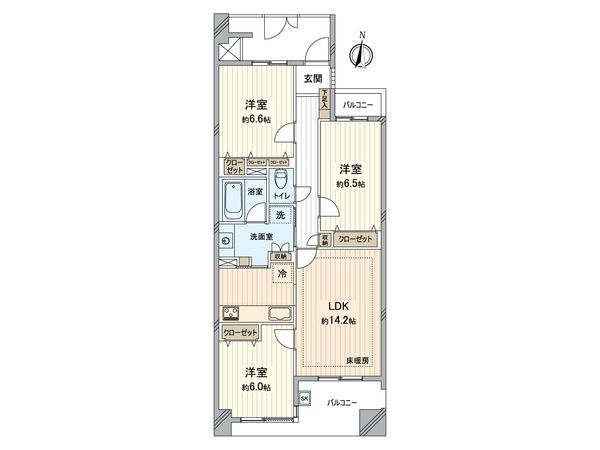 D’グラフォート世田谷芦花公園 間取図(平面図) 間取図(平面図)