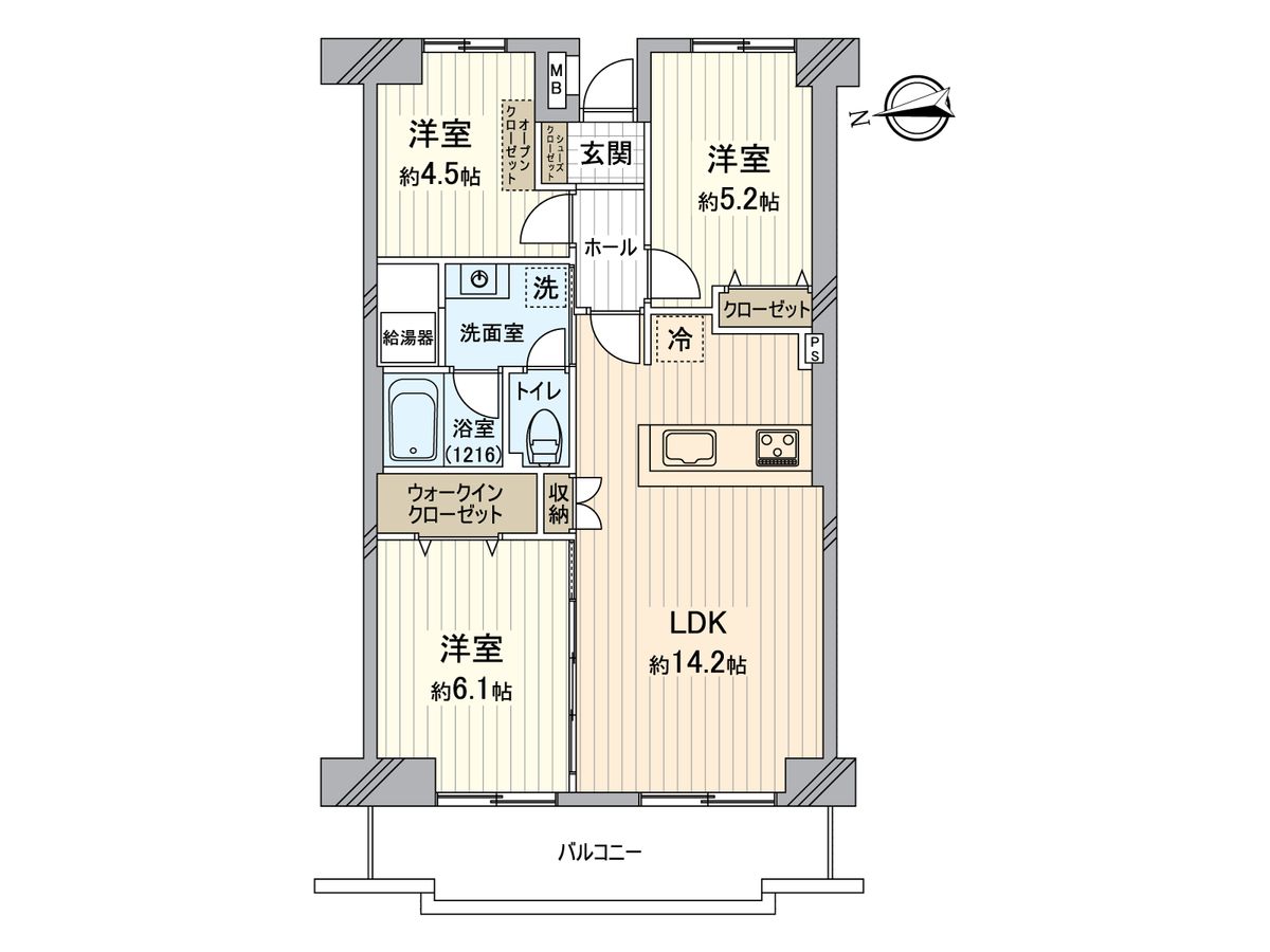 メイゾン上北沢 間取図(平面図) 間取図(平面図)