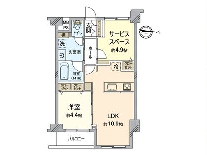 ライオンズマンション上北沢 間取図(平面図)