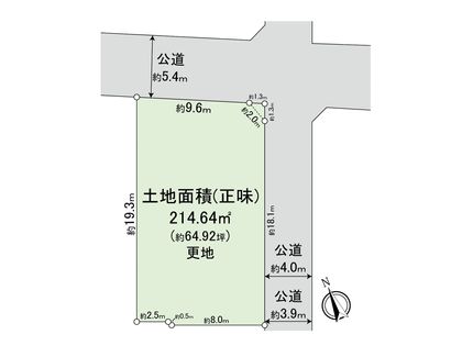 武蔵野市吉祥寺北町1丁目 土地 区画図