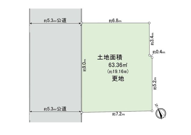 港区南青山6丁目 土地 区画図 港区南青山6丁目 土地 区画図