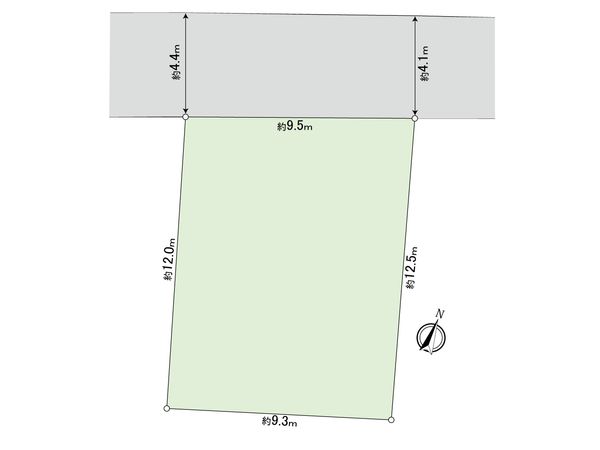 世田谷区北沢3丁目 古家付土地 区画図 世田谷区北沢3丁目 古家付土地 区画図