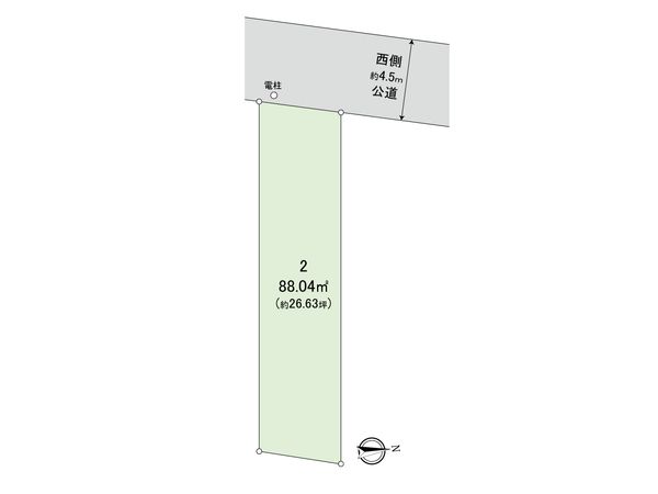 世田谷区松原5丁目 土地 2区画 区画図 世田谷区松原5丁目 土地 2区画 区画図