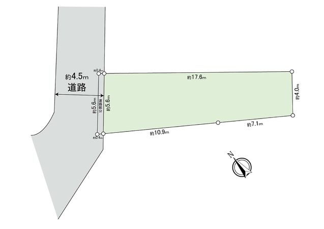 世田谷区代田6丁目 土地 区画図 世田谷区代田6丁目 土地 区画図