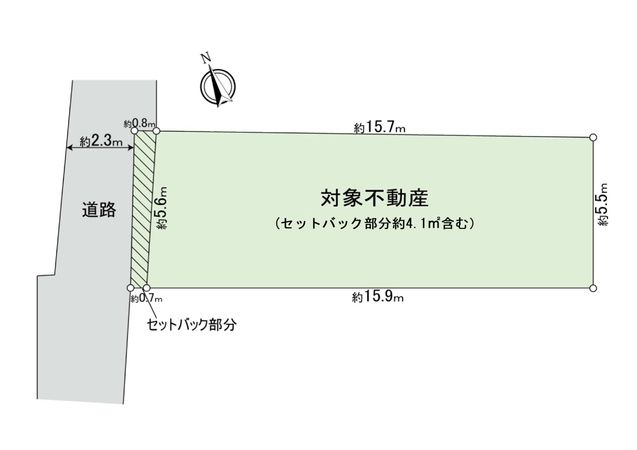 世田谷区北沢1丁目 土地 区画図