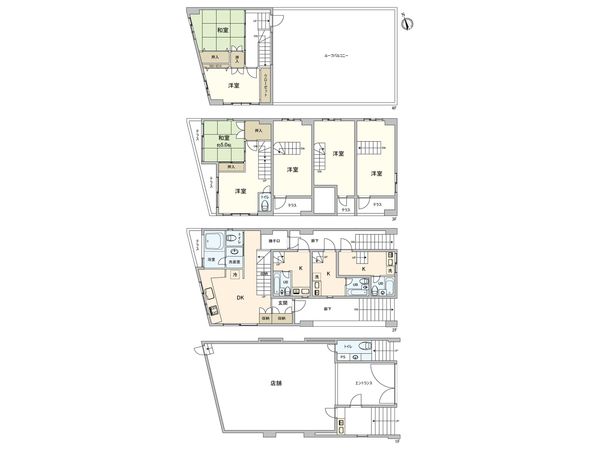 アンドギャラリービル 間取図(平面図)
