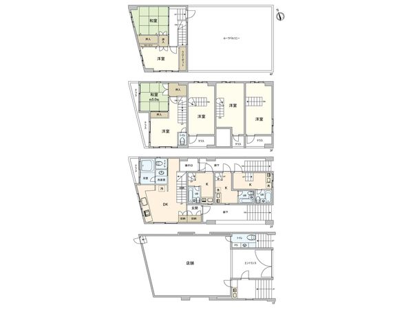 アンドギャラリービル 間取図(平面図) アンドギャラリービル 間取図(平面図)