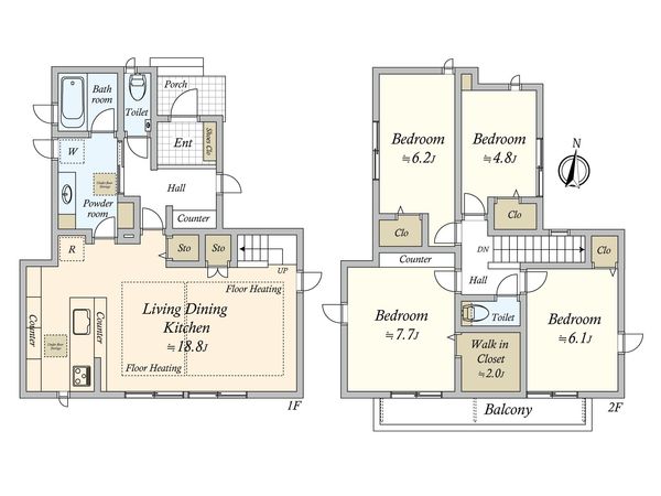 世田谷区代田5丁目 戸建 間取図(平面図) 間取図(平面図)
