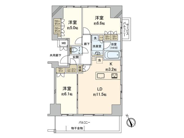 シェルゼ杉並高井戸 間取図(平面図)