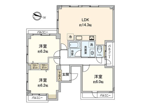 富士マンション 間取図(平面図) 富士マンション 間取図(平面図)