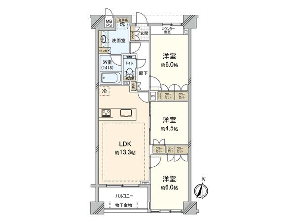 マストレジデンス世田谷代田 間取図(平面図)