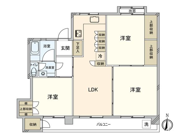 多摩川住宅ト 間取図(平面図)