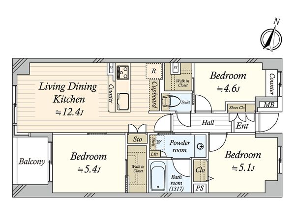 笹塚パークホームズ 間取図(平面図) 笹塚パークホームズ 間取図(平面図)